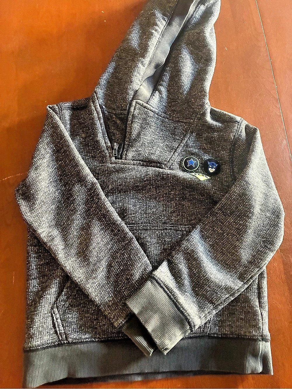 LCDP Boys' Black Zip Hoodie Size 6A
